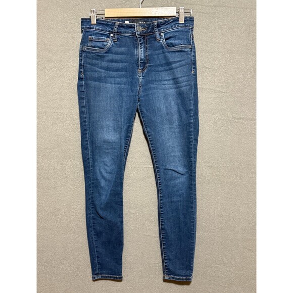 Kut From The Kloth Size 4 Dark Wash Skinny Leg Jeans Donna High Rise Ankle - Picture 1 of 9
